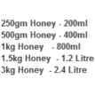 Honey Pails - 250g Individual Plastic Honey Tub