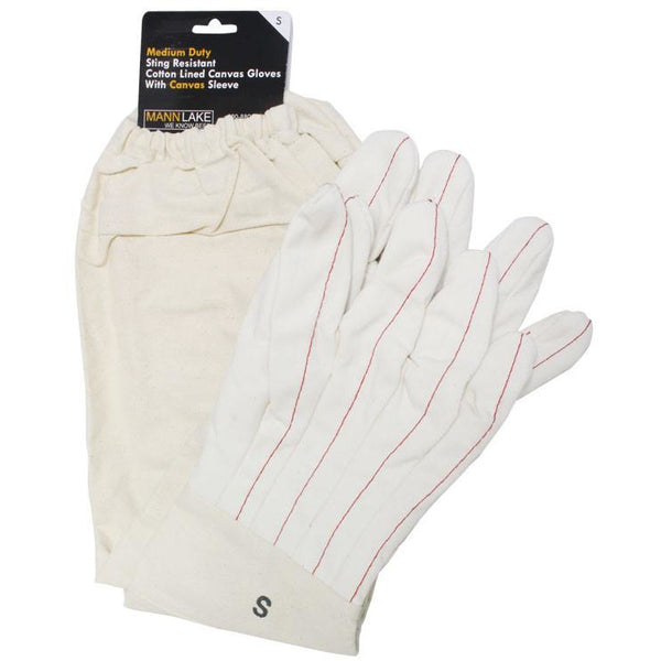 Cotton Lined Canvas Gloves